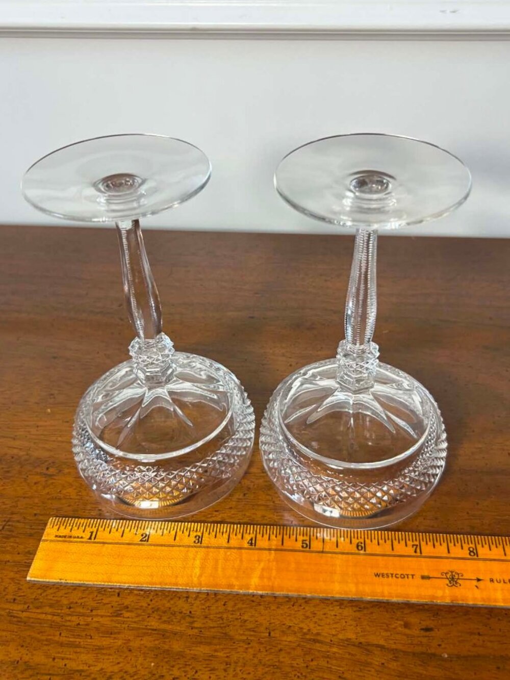 Riekes-Crisa lead crystal champagne coupes - Picture 7 of 10